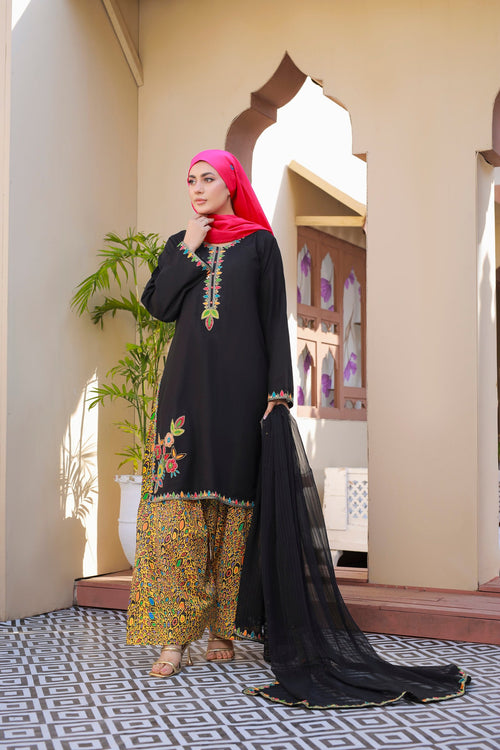 Black Lawn Adda Work 3PC Suit