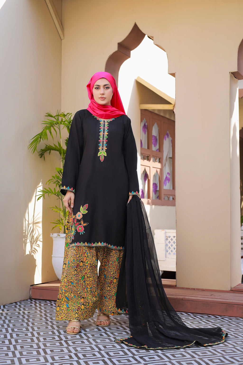 Black Lawn Adda Work 3PC Suit