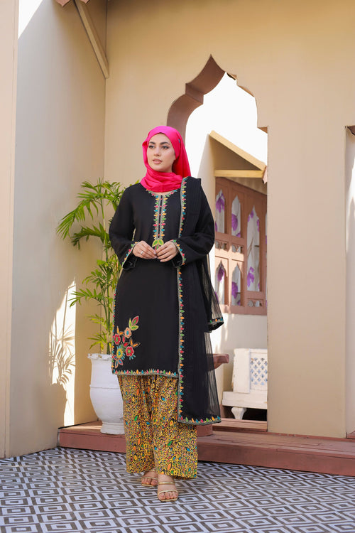 Black Lawn Adda Work 3PC Suit