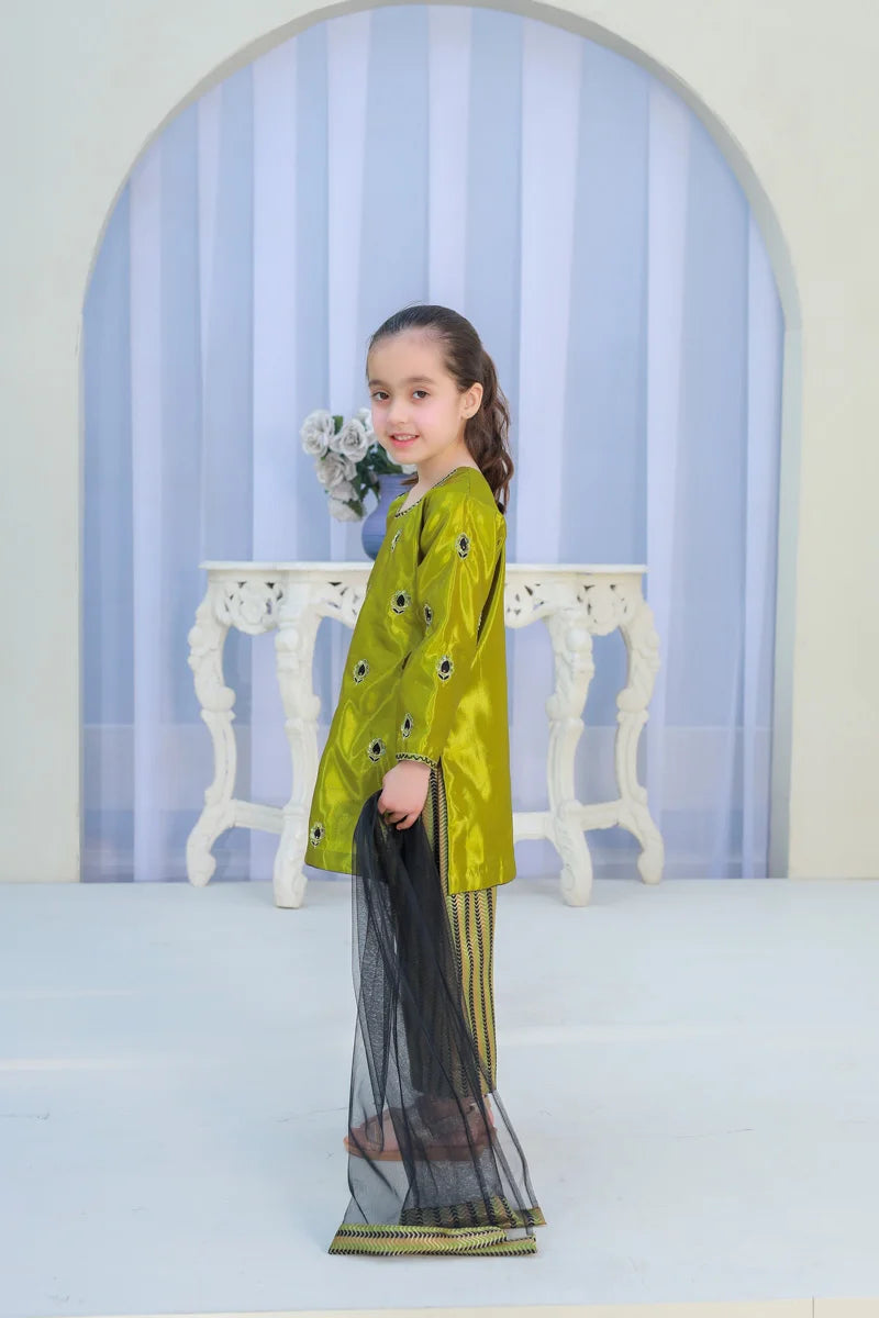 Little Olive Charm Embroidered Suit Set