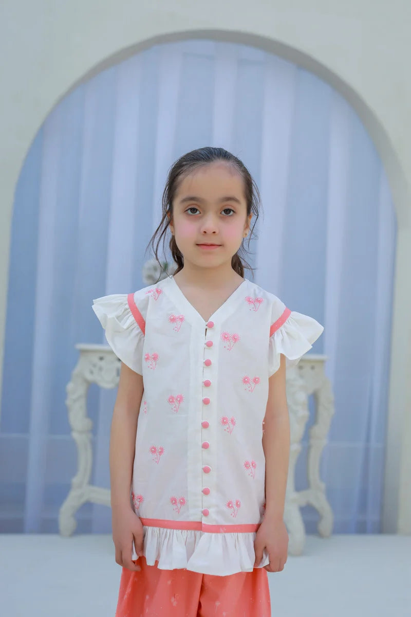 Peach Blossom Frill Co-Ord Set