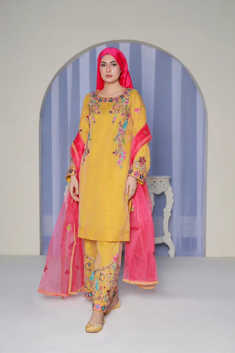 Raqs e Bahar Yellow Elegance by Bint-e-Habib - Bint-e-Habib Festive Collection 26 image 1