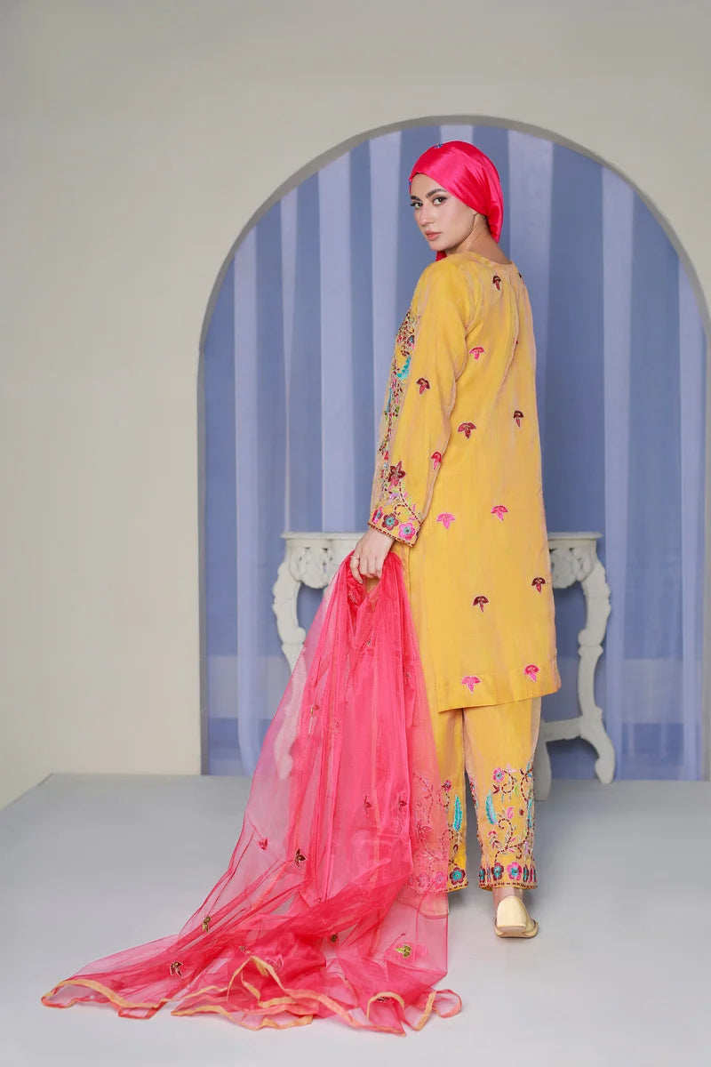 Raqs e Bahar Yellow Elegance by Bint-e-Habib - Bint-e-Habib Festive Collection 26 image 2