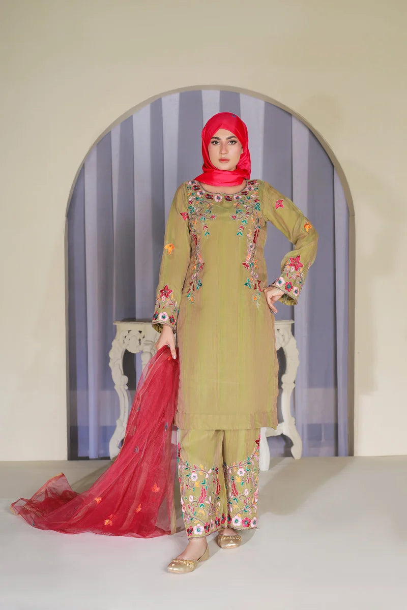 Raqs e Bahar Parrot Elegance by Bint-e-Habib - Bint-e-Habib Festive Collection 26 image 1