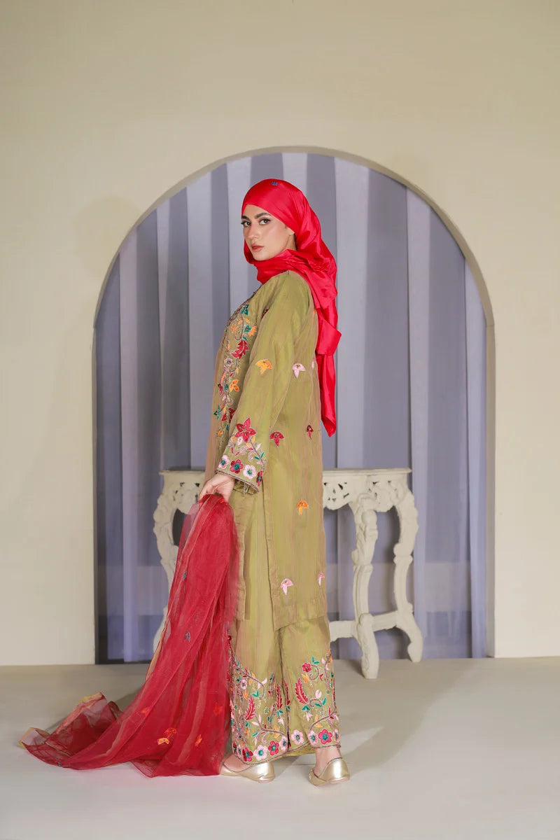 Raqs e Bahar Parrot Elegance by Bint-e-Habib - Bint-e-Habib Festive Collection 26 image 2