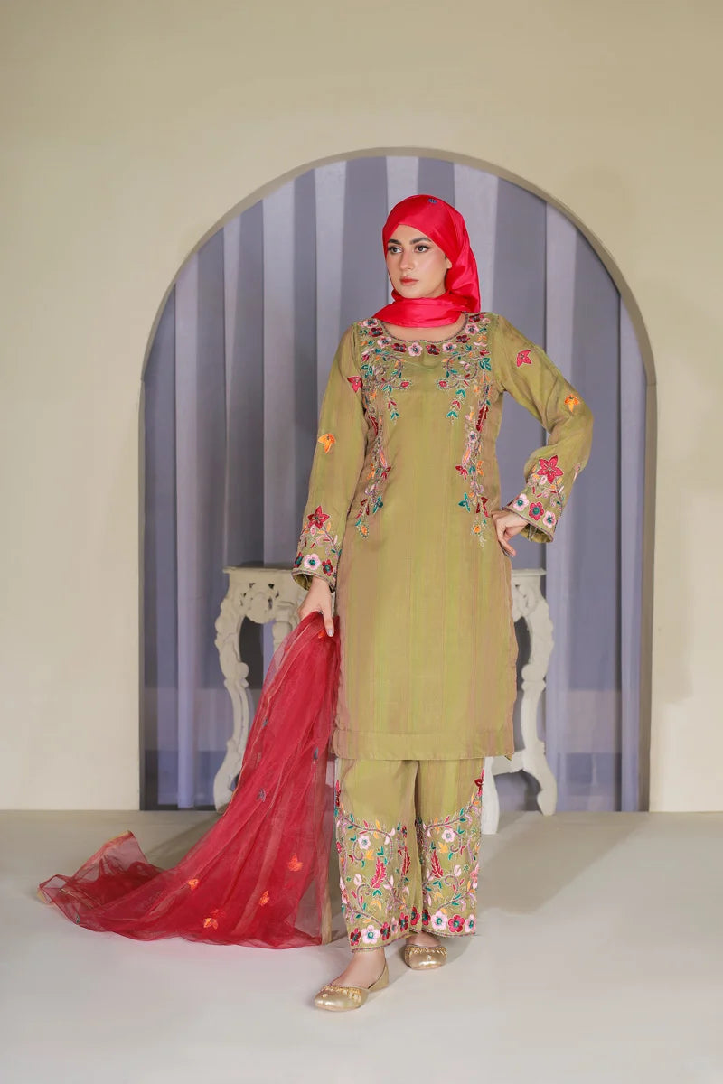 Raqs e Bahar Parrot Elegance by Bint-e-Habib - Bint-e-Habib Festive Collection 26 image 4