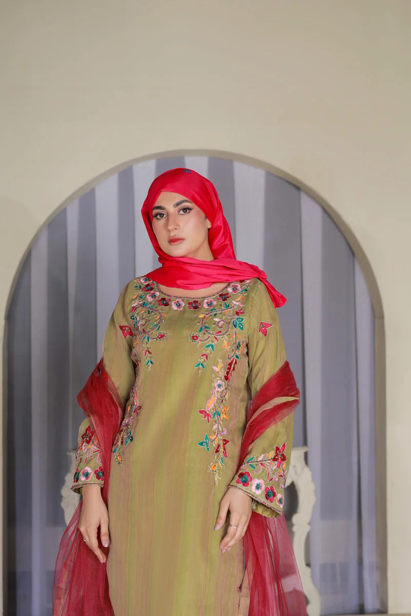 Raqs e Bahar Parrot Elegance by Bint-e-Habib - Bint-e-Habib Festive Collection 26 image 5