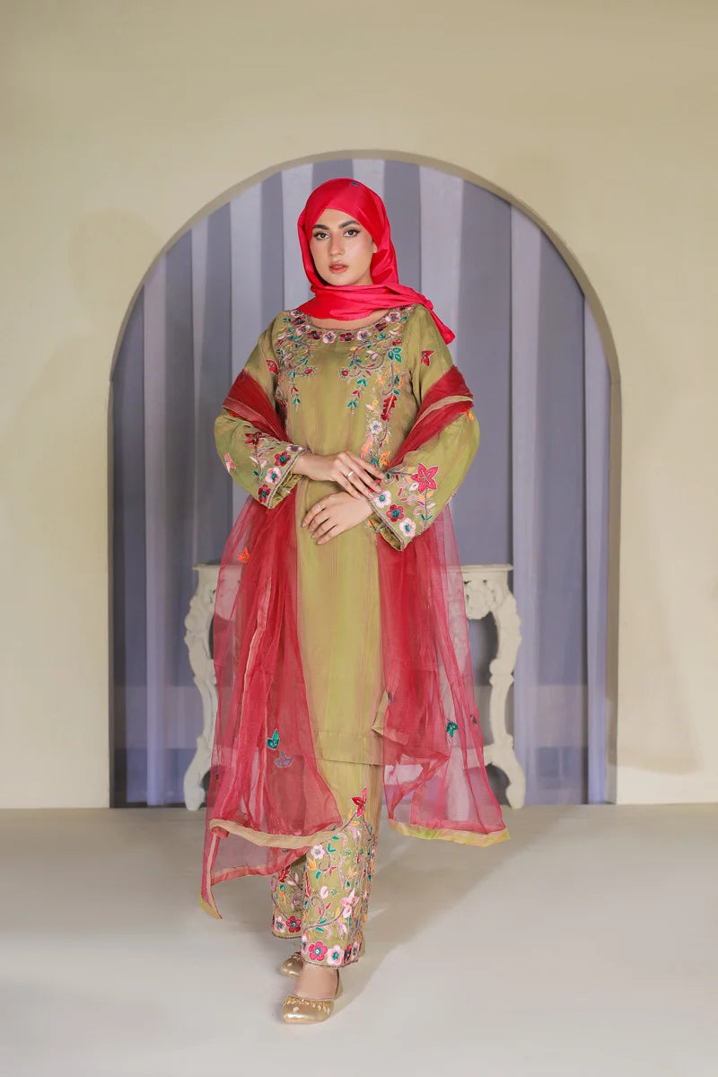 Raqs e Bahar Parrot Elegance by Bint-e-Habib - Bint-e-Habib Festive Collection 26 image 6