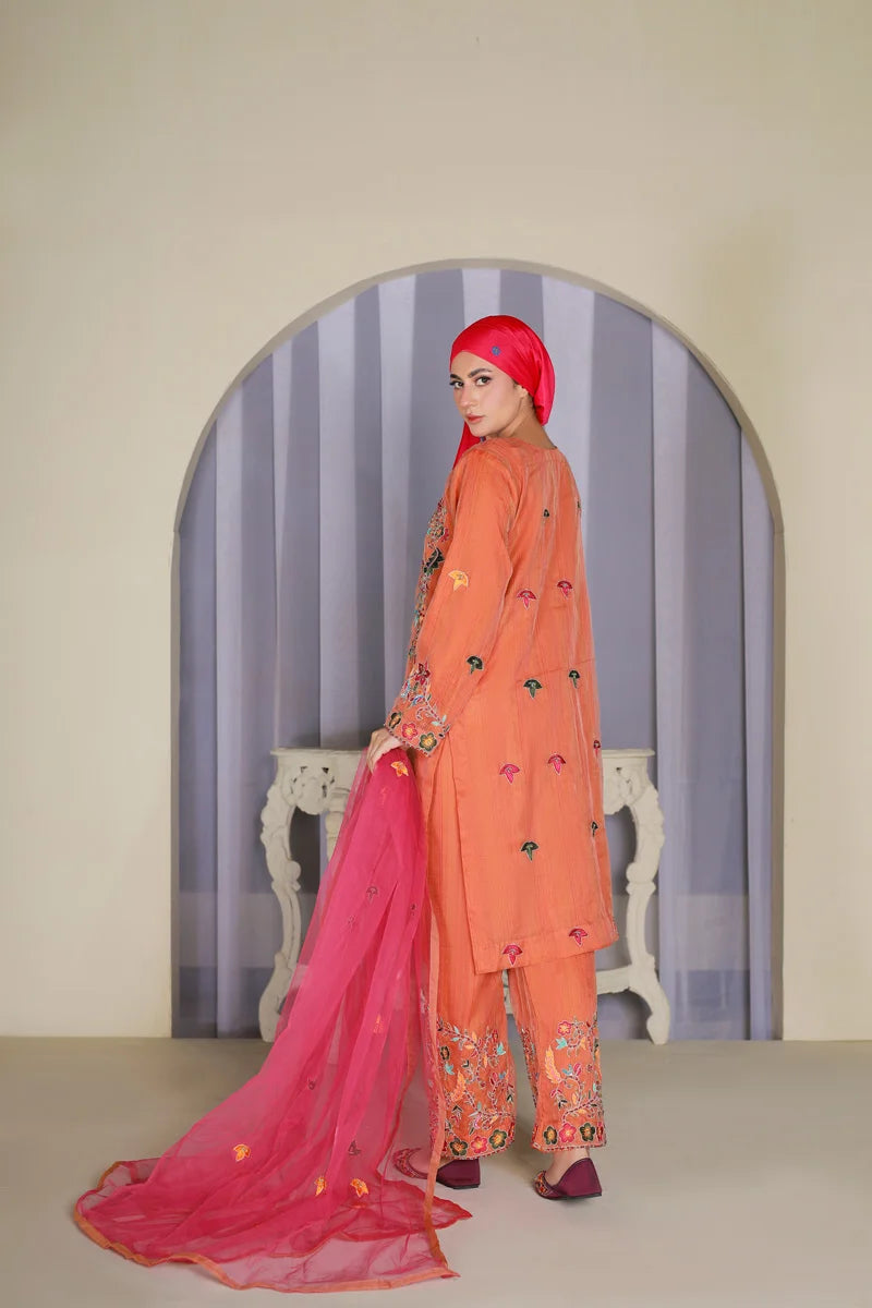 Raqs e Bahar Orange Elegance