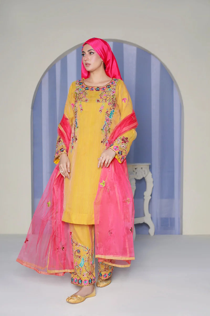 Raqs e Bahar Yellow Elegance by Bint-e-Habib - Bint-e-Habib Festive Collection 26 image 4