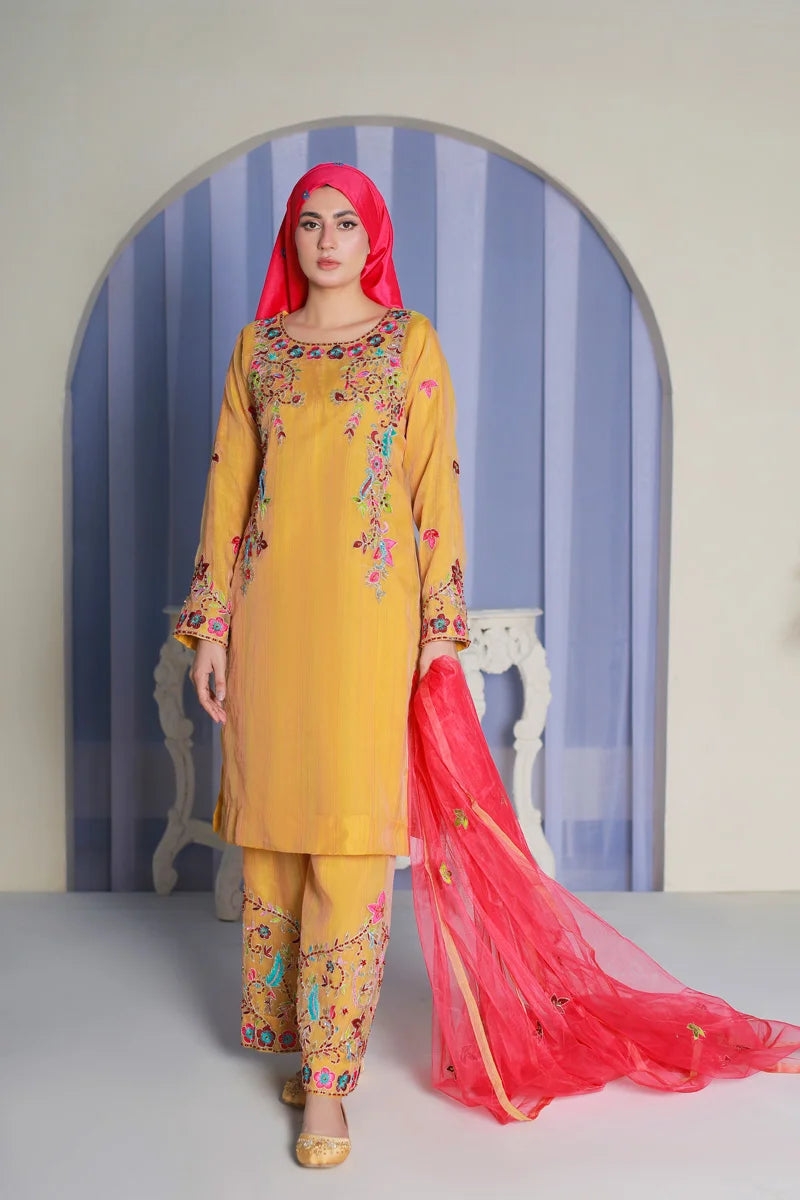 Raqs e Bahar Yellow Elegance by Bint-e-Habib - Bint-e-Habib Festive Collection 26 image 6