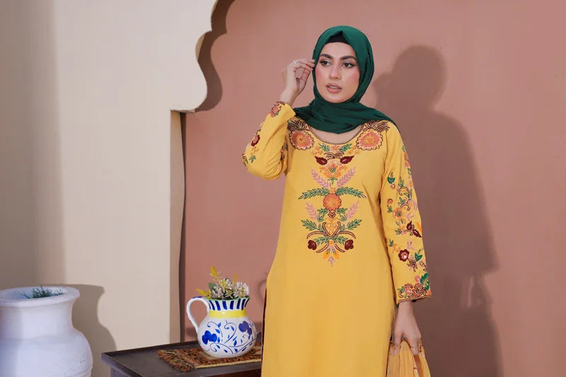 Sunflower Bloom Ensemble by Bint-e-Habib - Rang-e-Noor Summer Collection 26 image 6